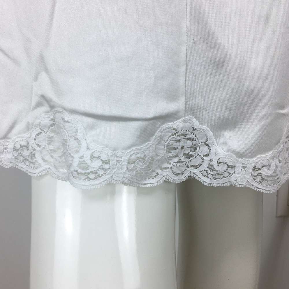 Vintage White Full Slip dress FRENCH MAID - Picture 8 of 16